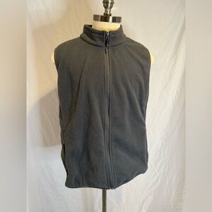Men's Charcoal Fleece Vest